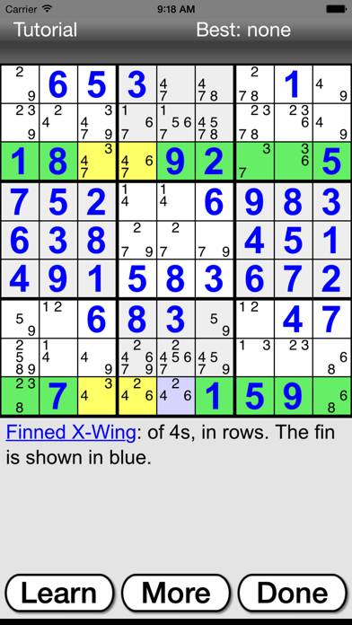 :) Sudoku plus Capture d'écran de l'application #5
