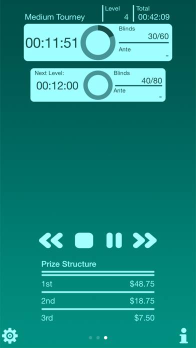 Poker Tournament Blind Timer App skärmdump #3
