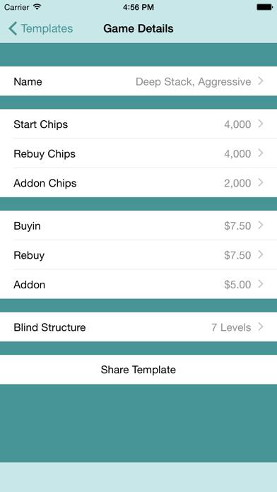 Poker Tournament Blind Timer Uygulama ekran görüntüsü #5