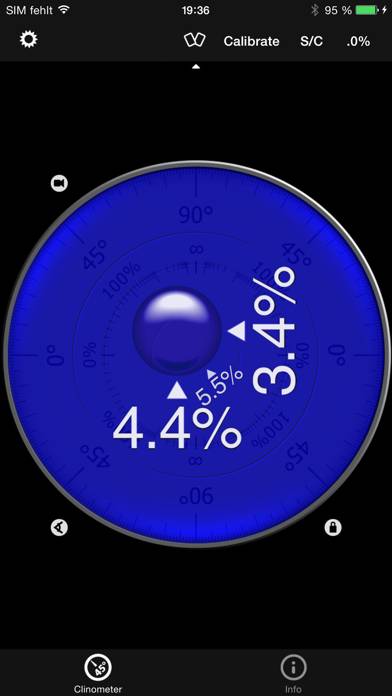 Clinometer plus bubble level App-Screenshot #2