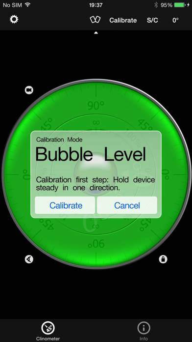 Clinometer plus bubble level Captura de pantalla de la aplicación #4