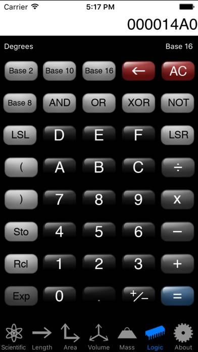 Calculator Captura de pantalla de la aplicación