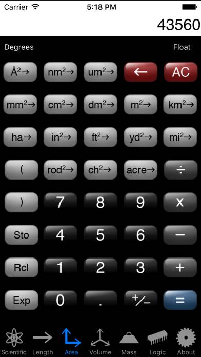 Calculator Captura de pantalla de la aplicación
