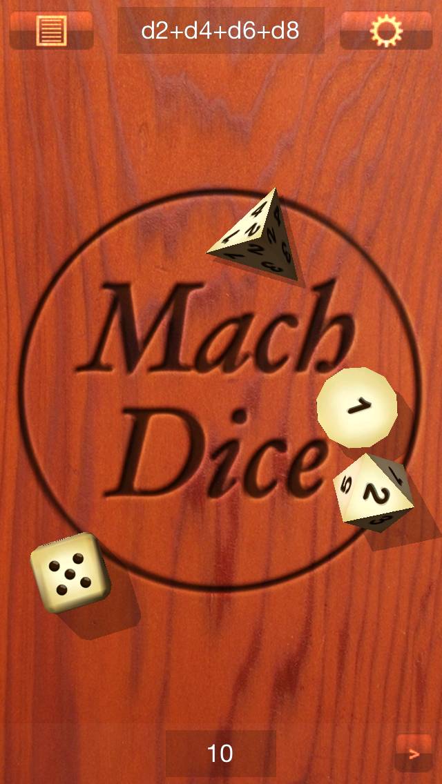 Mach Dice App screenshot #1