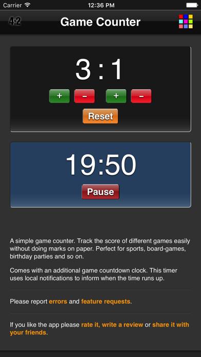 Game Counter App-Screenshot #1