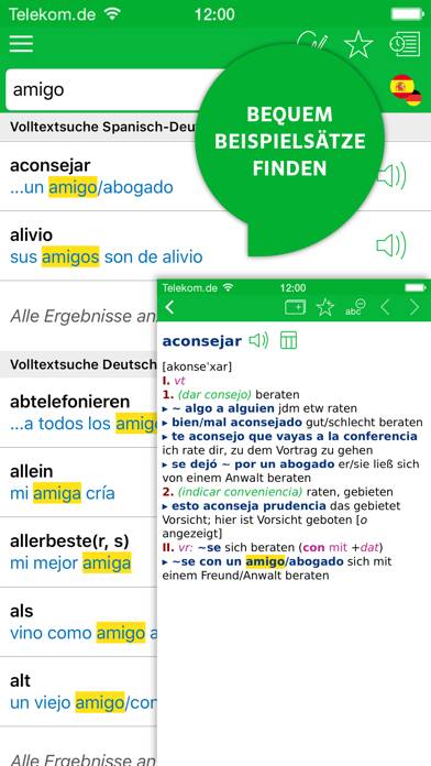 Wörterbuch Spanisch App screenshot