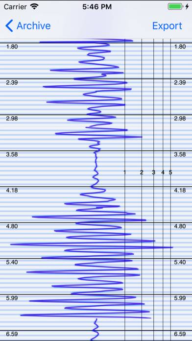 Seismometer App skärmdump #4