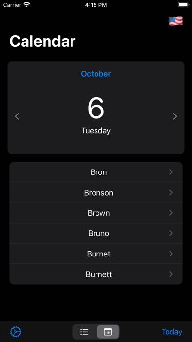 Name-days App screenshot #1