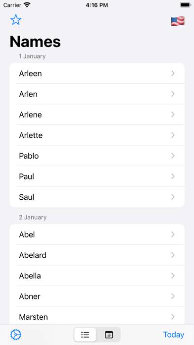 Name-days App screenshot #6