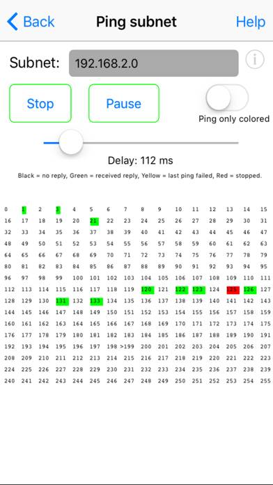 Network Ping Captura de pantalla de la aplicación #1
