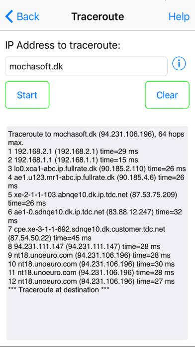 Network Ping Captura de pantalla de la aplicación #3