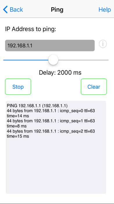 Network Ping Captura de pantalla de la aplicación #4