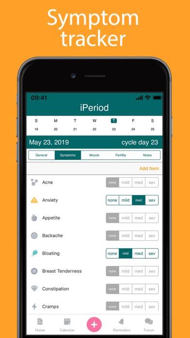 IPeriod Period Tracker plus App screenshot #5