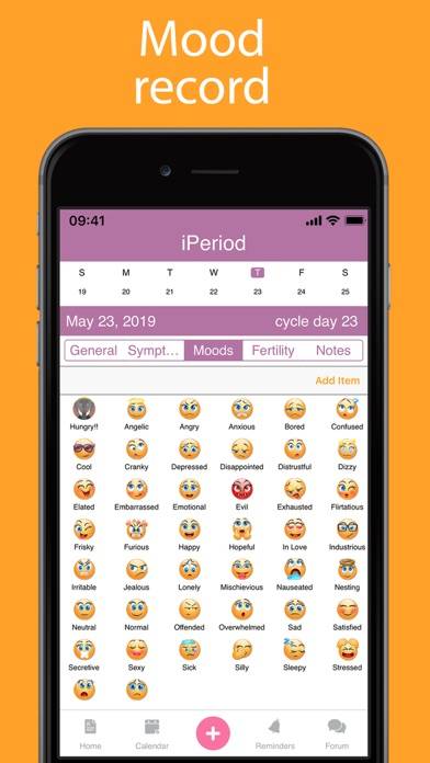 IPeriod Period Tracker plus App screenshot #6