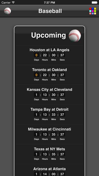 Baseball Games App screenshot #1