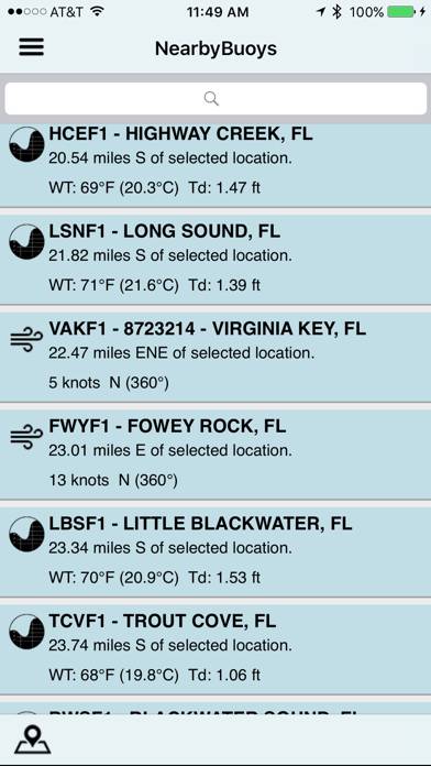 NOAA Buoy and Tide Data App screenshot #2