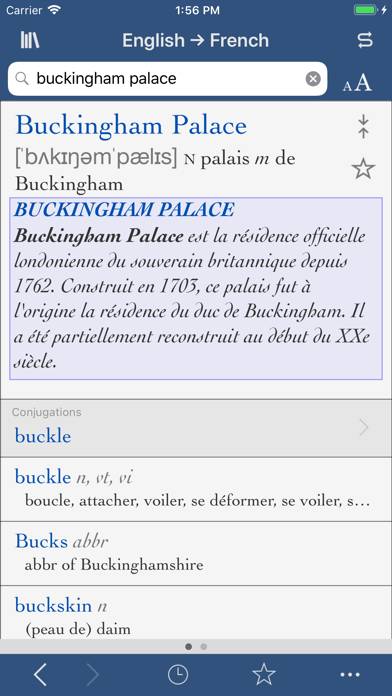 Collins-Robert Concise App screenshot