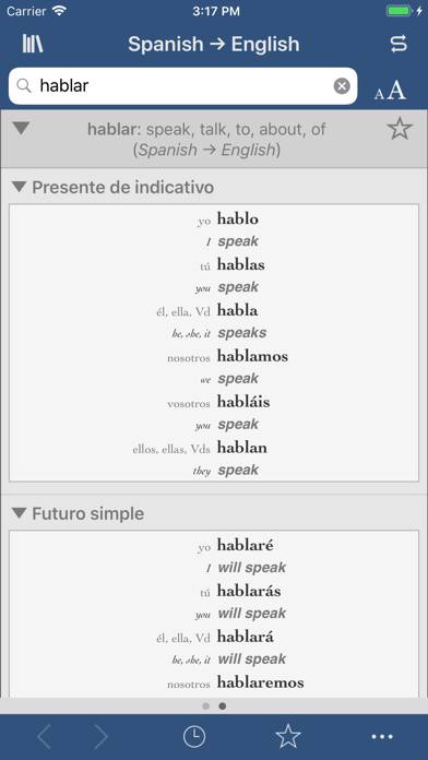 Collins Spanish-English App screenshot