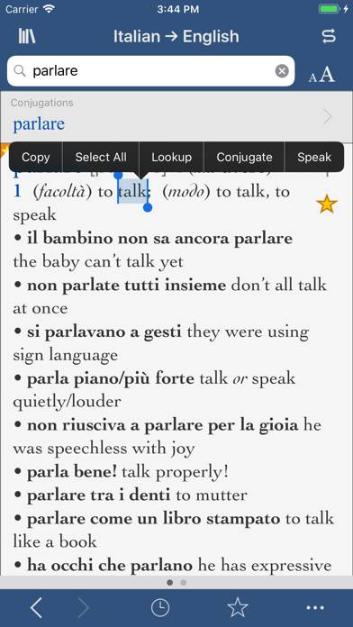 Collins Italian-English Schermata dell'app #1