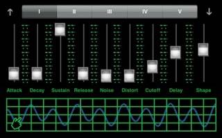 Synthesizer immagine dello schermo