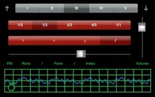 Synthesizer Schermata dell'app