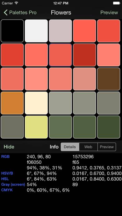 Palettes Pro Captura de pantalla de la aplicación #2