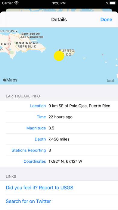 Mappity Quakes Schermata dell'app #3