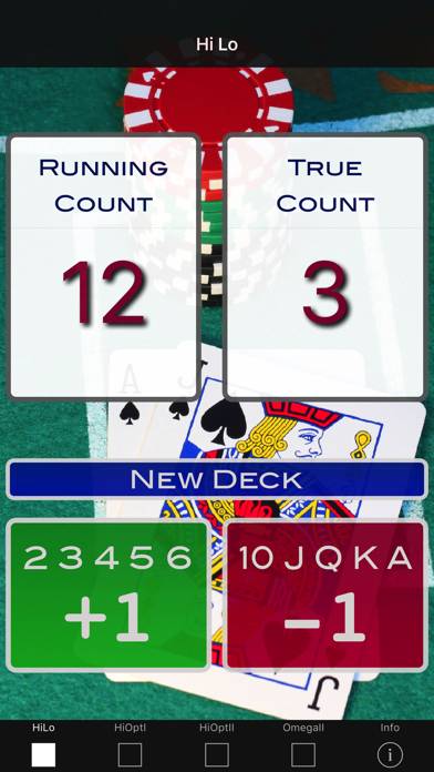 A Blackjack Card Counter App skärmdump #1