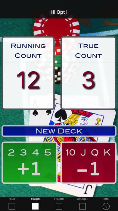 A Blackjack Card Counter Schermata dell'app #2