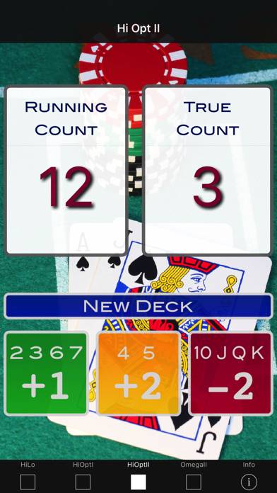 A Blackjack Card Counter Schermata dell'app #3