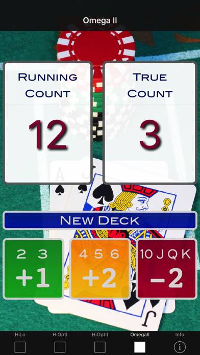 A Blackjack Card Counter App skärmdump #4