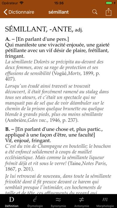 Dictionnaire App screenshot