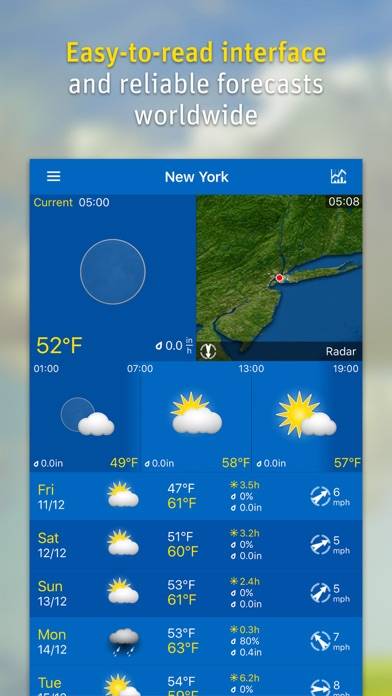 WeatherPro Captura de pantalla de la aplicación #1