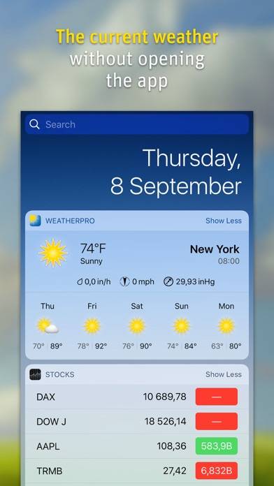 WeatherPro App skärmdump #3