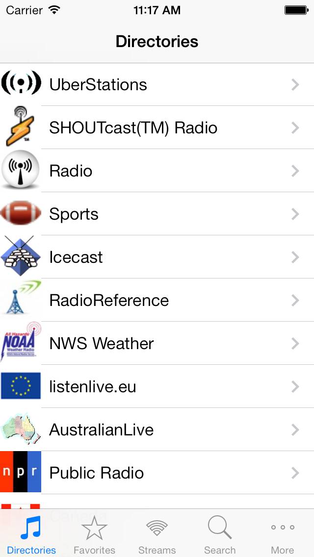 Radio App skärmdump #1