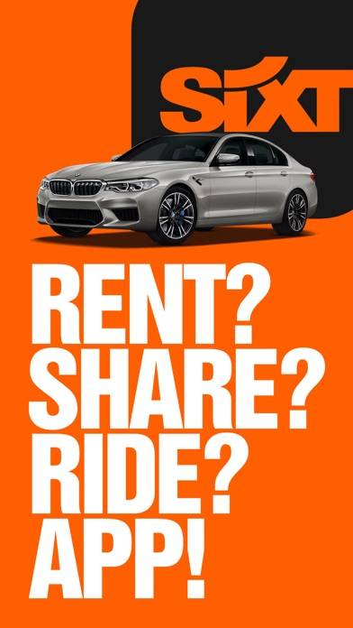 SIXT rent, share, ride & plus Schermata dell'app #1