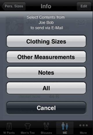 Clothes Size App skärmdump #5