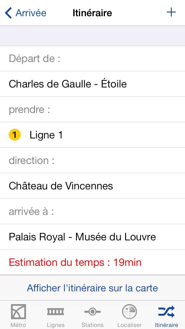 Metro Paris Subway App skärmdump #4