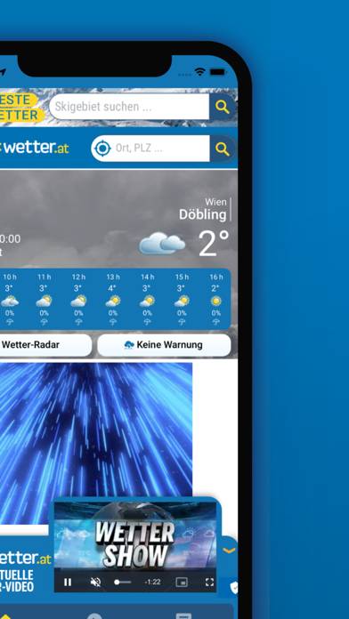 Wetter.at App skärmdump #1