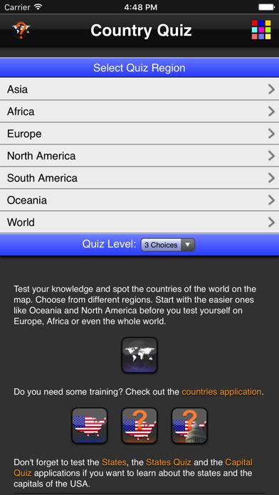 Country Quiz Schermata dell'app #1