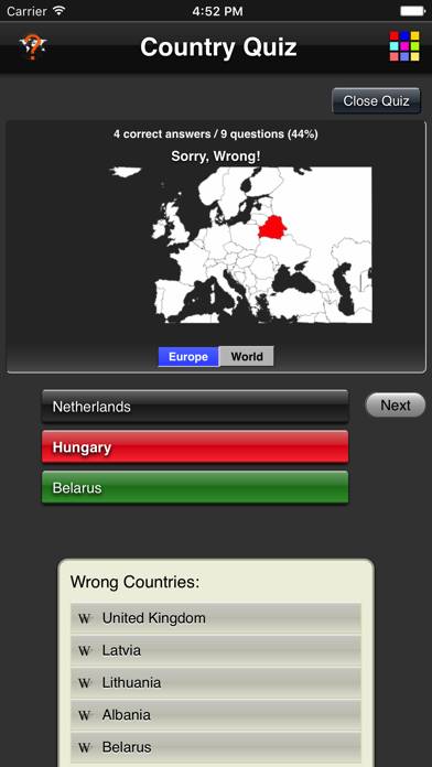 Country Quiz Capture d'écran de l'application #4