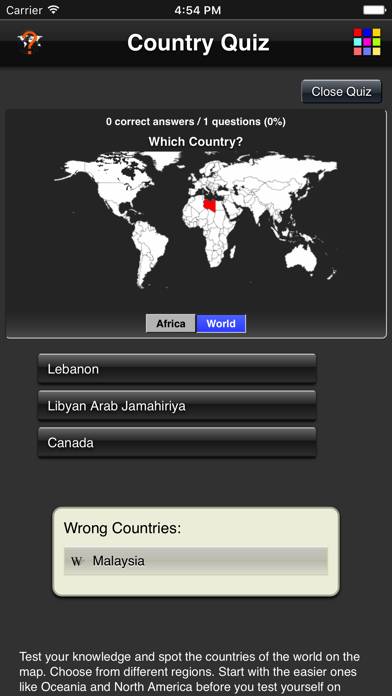 Country Quiz Schermata dell'app #5