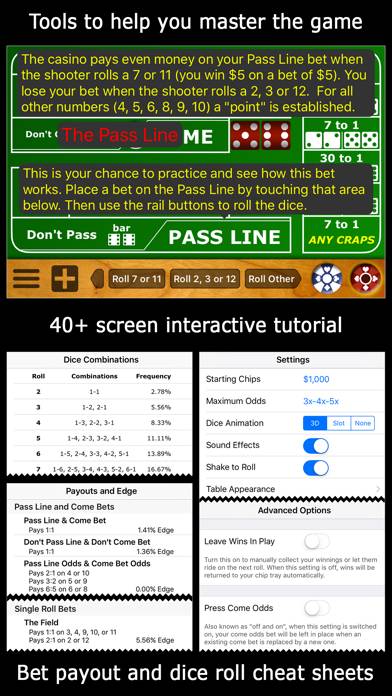 Casino Craps Pro 3D App screenshot #3