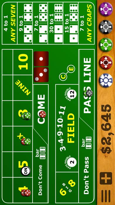 Casino Craps Pro 3D Uygulama ekran görüntüsü #5