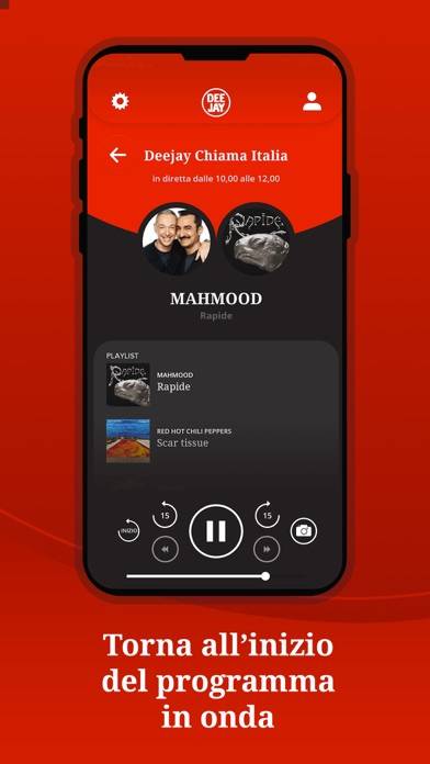 Radio Deejay Schermata dell'app #4