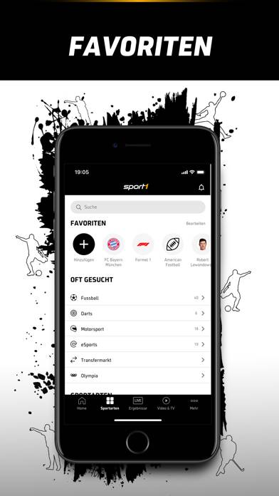 SPORT1: Sport & Fussball News App-Screenshot