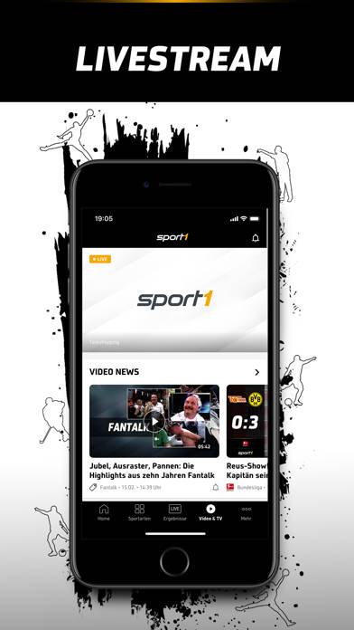 SPORT1: Sport & Fussball News App-Screenshot