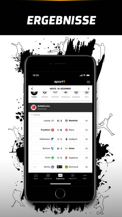 SPORT1: Sport & Fussball News App-Screenshot