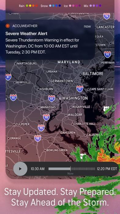 AccuWeather: Weather Alerts Schermata dell'app #2