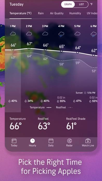 AccuWeather: Weather Alerts Schermata dell'app #4